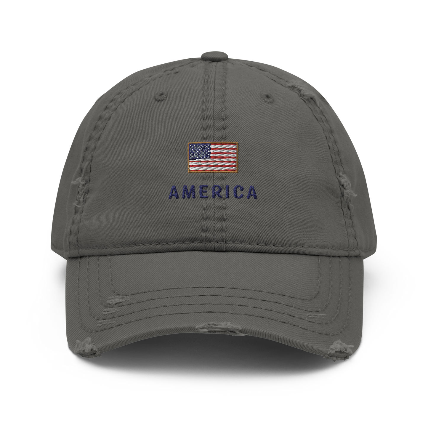 America Distressed Dad Hat