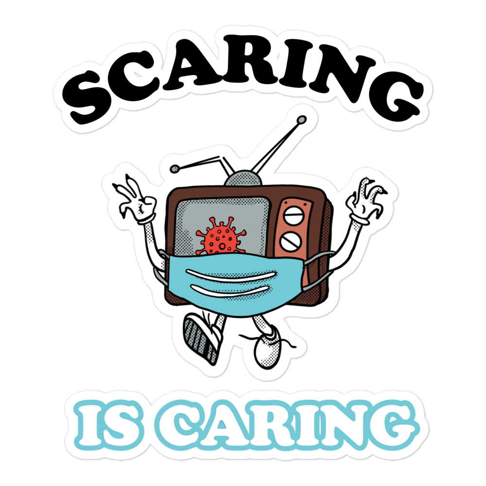 Scaring is Caring Sticker