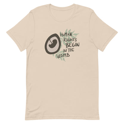 Human Rights Begin In The Womb T-shirt
