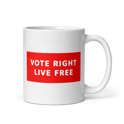 Vote Right Live Free Mug